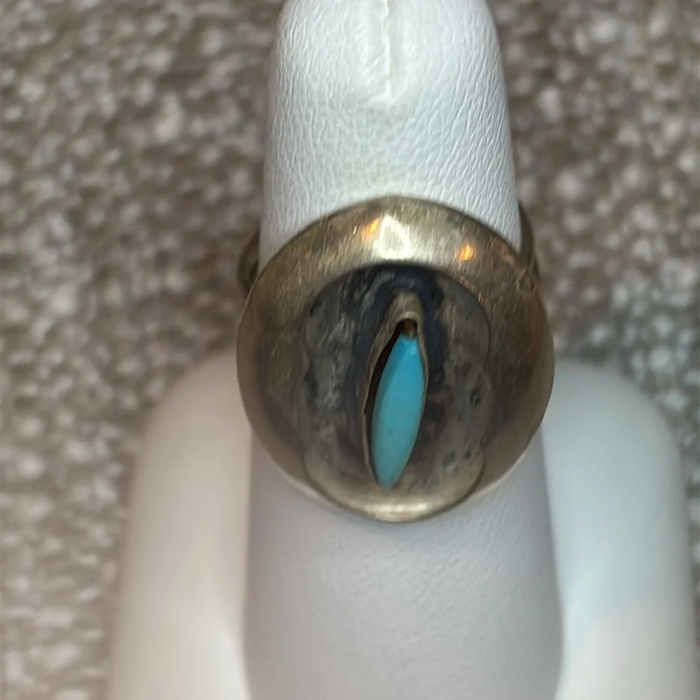 Turquoise and Sterling Ring
